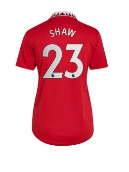 Manchester United Luke Shaw #23 Heimtrikot für Frauen 2022-23 Kurzarm